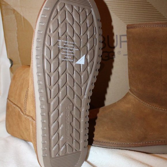 NIB UGG KOOLABURRA WOMEN'S SHORT SUEDE FUR LINED WINTER SNOW BOOTS CHESTNUT - Picture 6 of 6